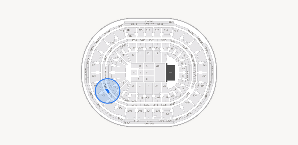 TD Garden Seating Chart