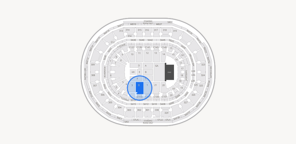 TD Garden Seating Chart
