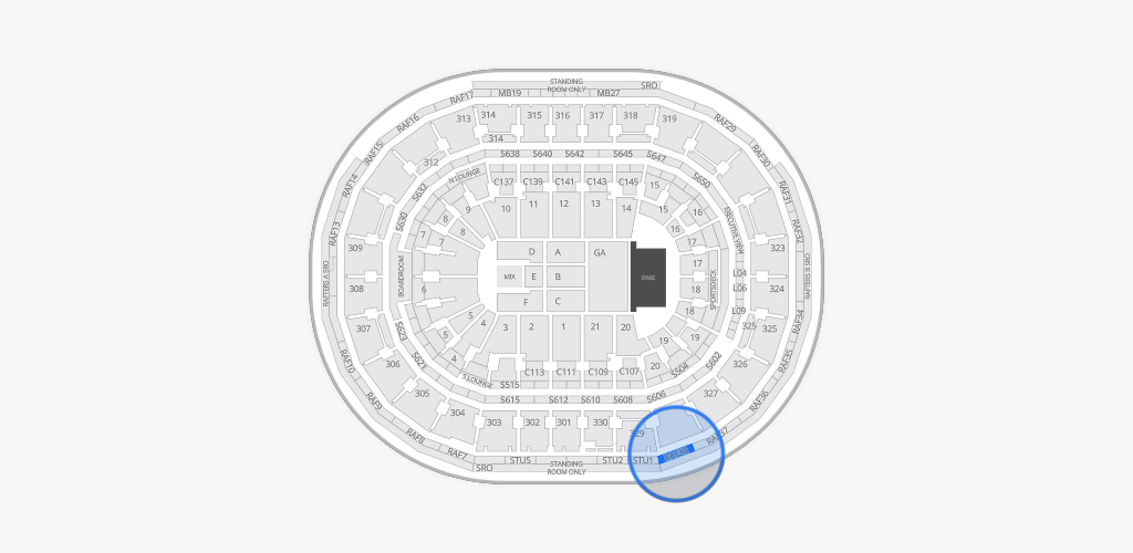 TD Garden Seating Chart