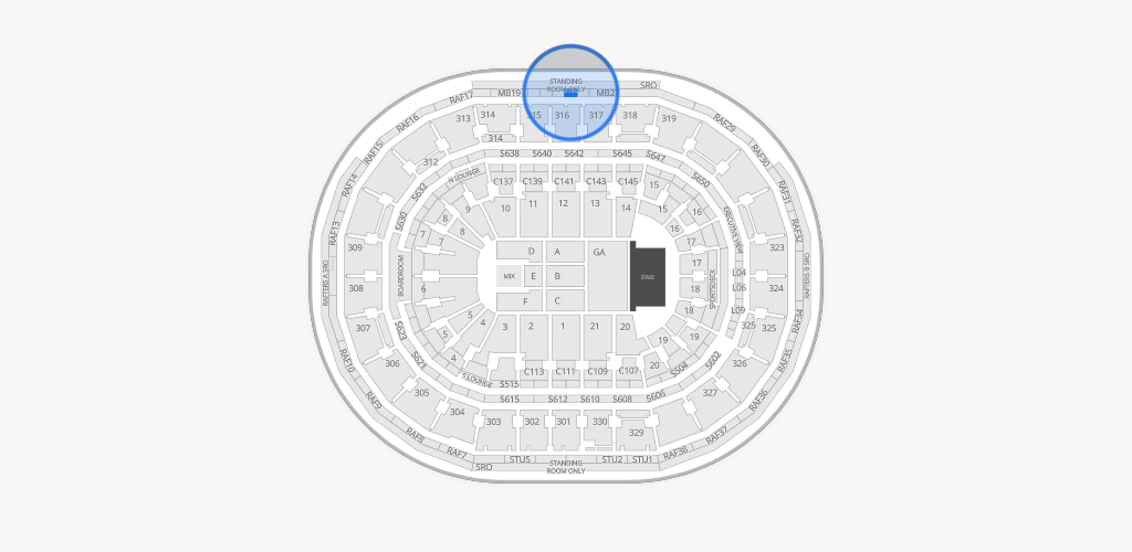TD Garden Seating Chart