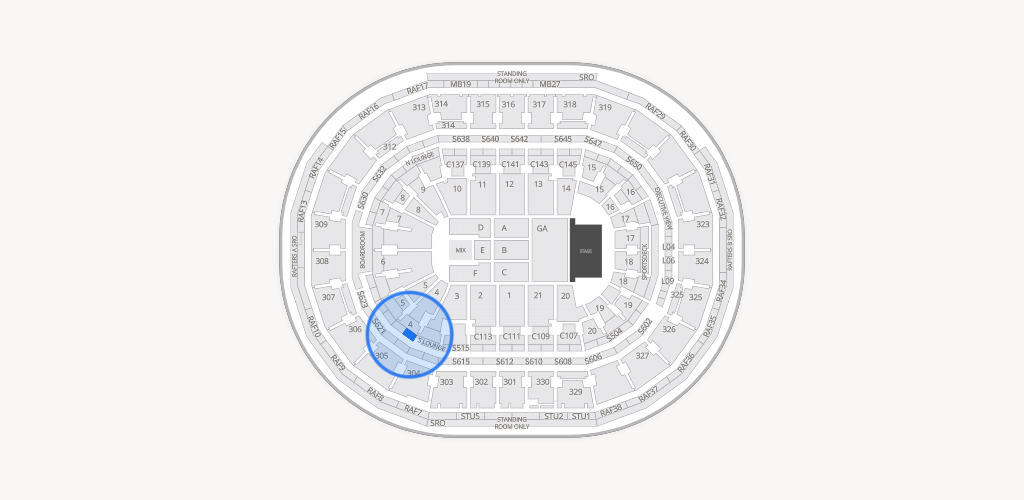 TD Garden Seating Chart