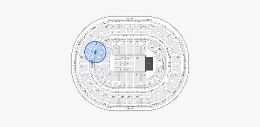 TD Garden Seating Chart