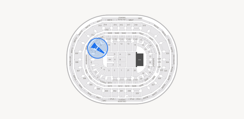TD Garden Seating Chart