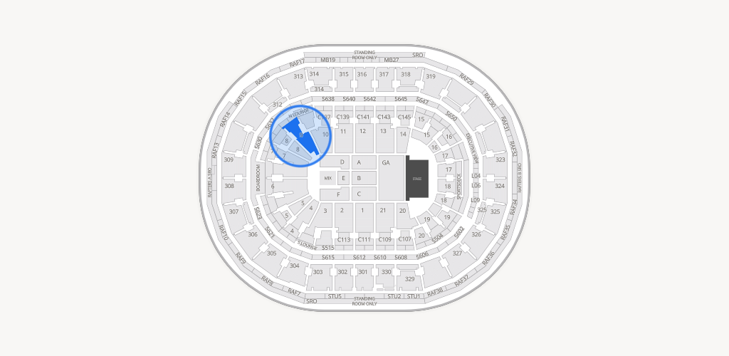 TD Garden Seating Chart