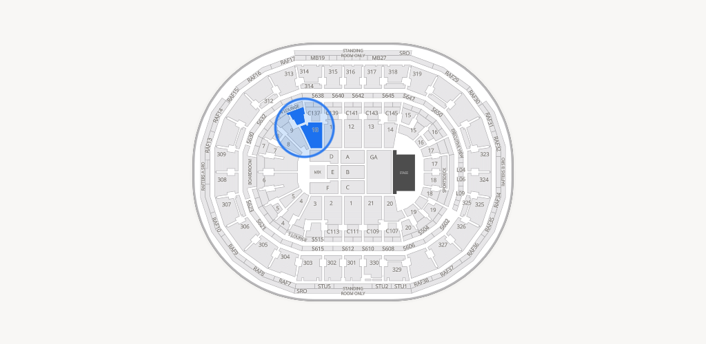 TD Garden Seating Chart