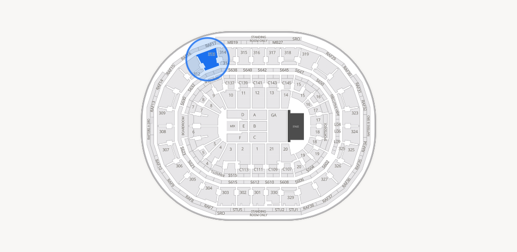 TD Garden Seating Chart