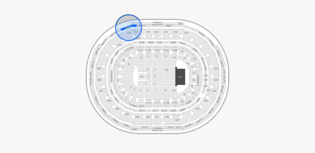 TD Garden Seating Chart