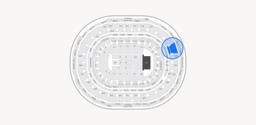 TD Garden Seating Chart