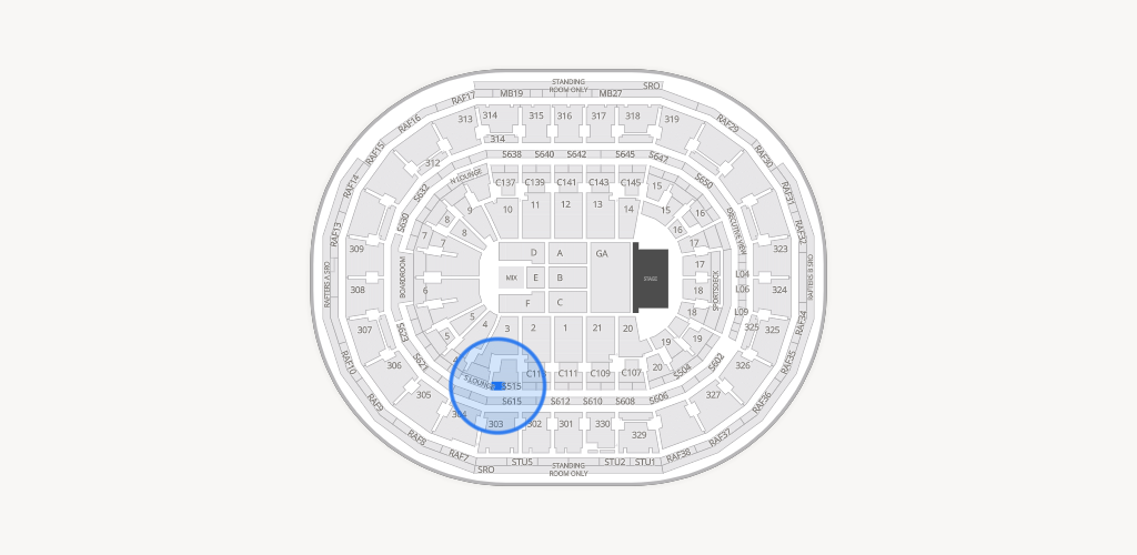 TD Garden Seating Chart