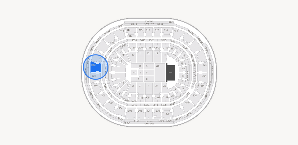 TD Garden Seating Chart