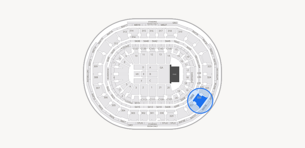 TD Garden Seating Chart