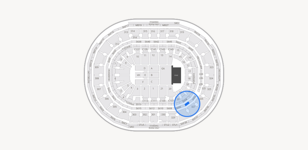 TD Garden Seating Chart