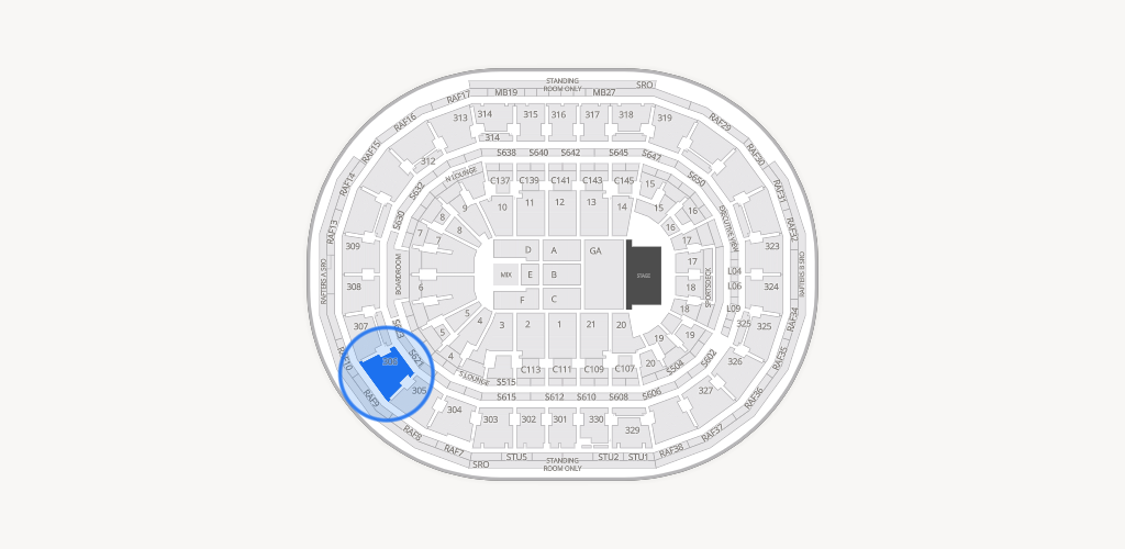 TD Garden Seating Chart