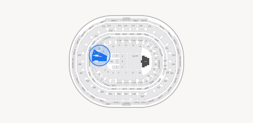 TD Garden Seating Chart