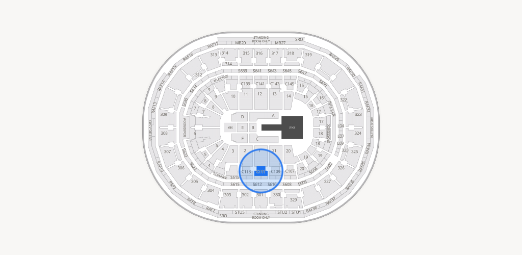 TD Garden Seating Chart