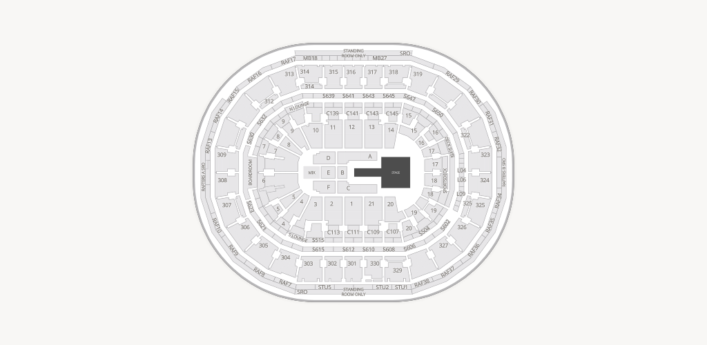 TD Garden Seating Chart