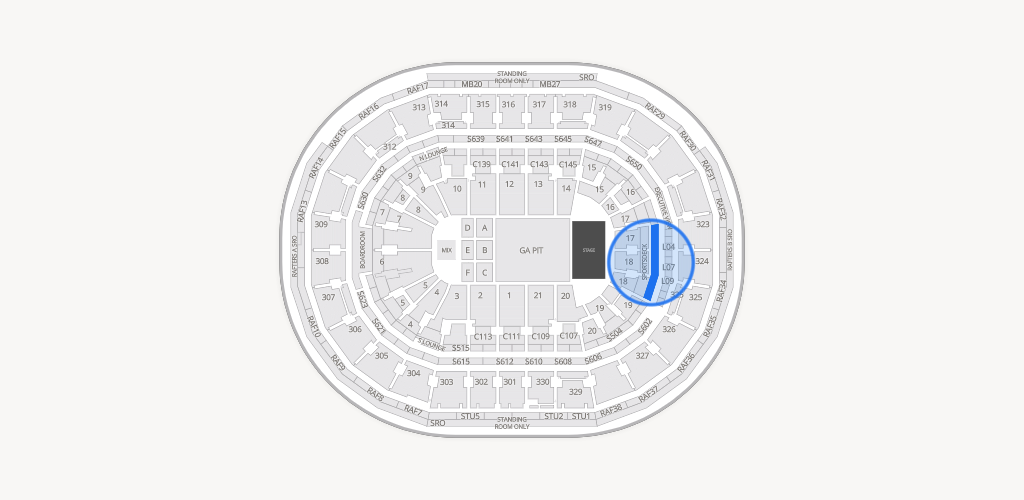 TD Garden Seating Chart