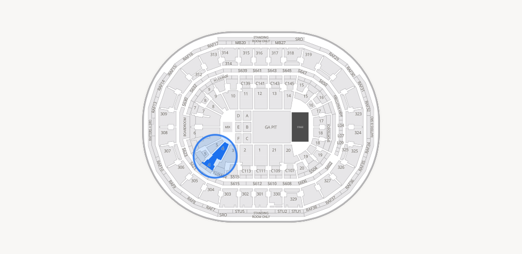TD Garden Seating Chart