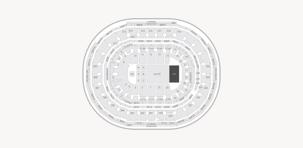TD Garden Seating Chart