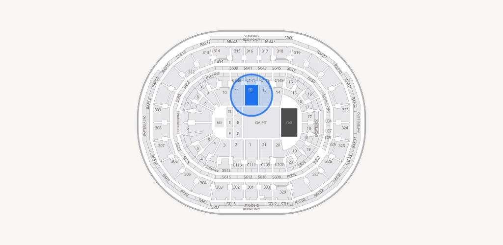 TD Garden Seating Chart