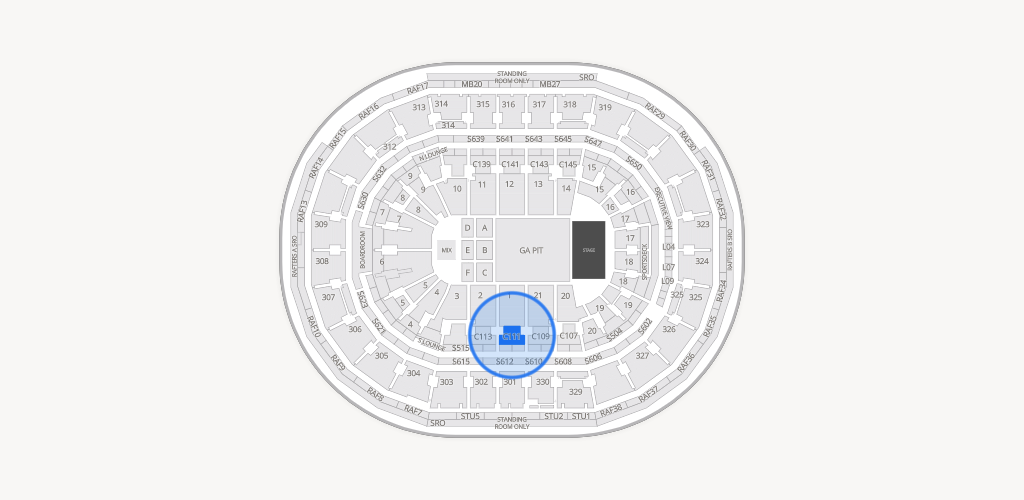 TD Garden Seating Chart