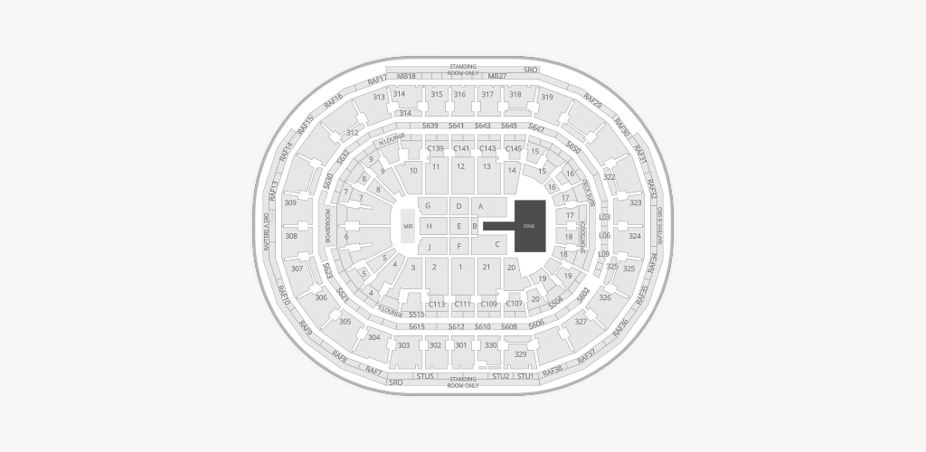 TD Garden Seating Chart