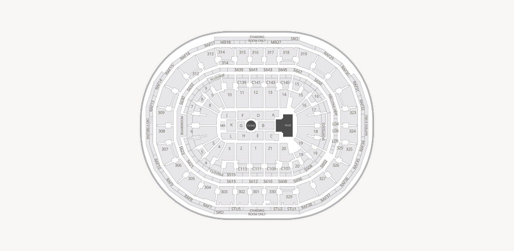 TD Garden Seating Chart