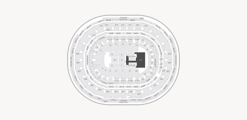 TD Garden Seating Chart