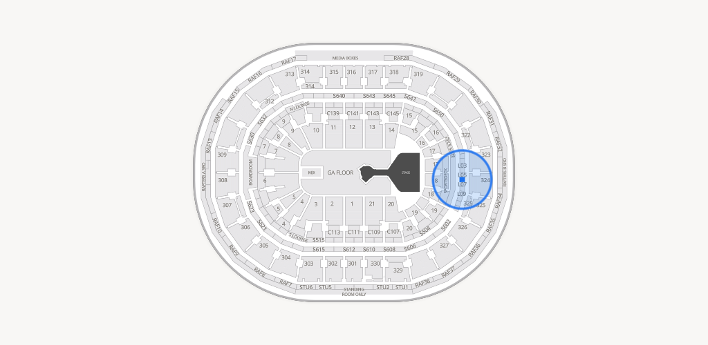 TD Garden Seating Chart