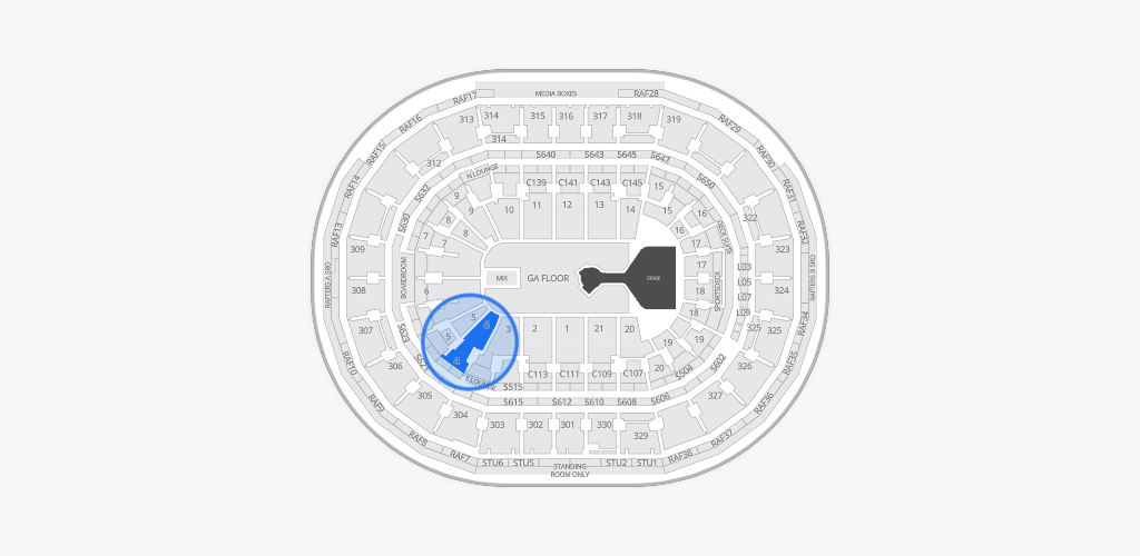 TD Garden Seating Chart