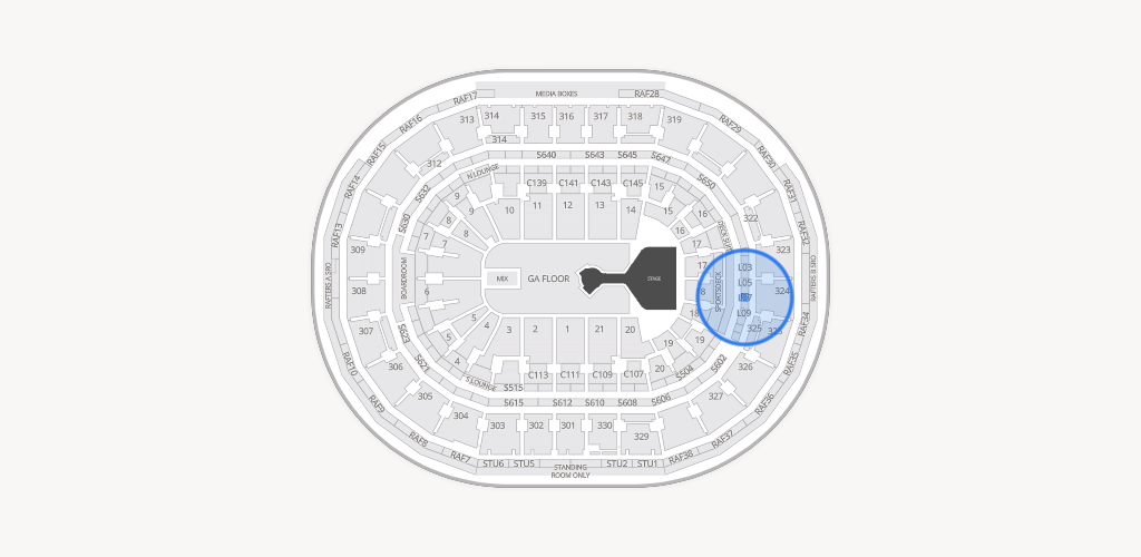 TD Garden Seating Chart