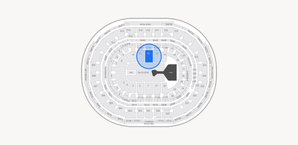 TD Garden Seating Chart