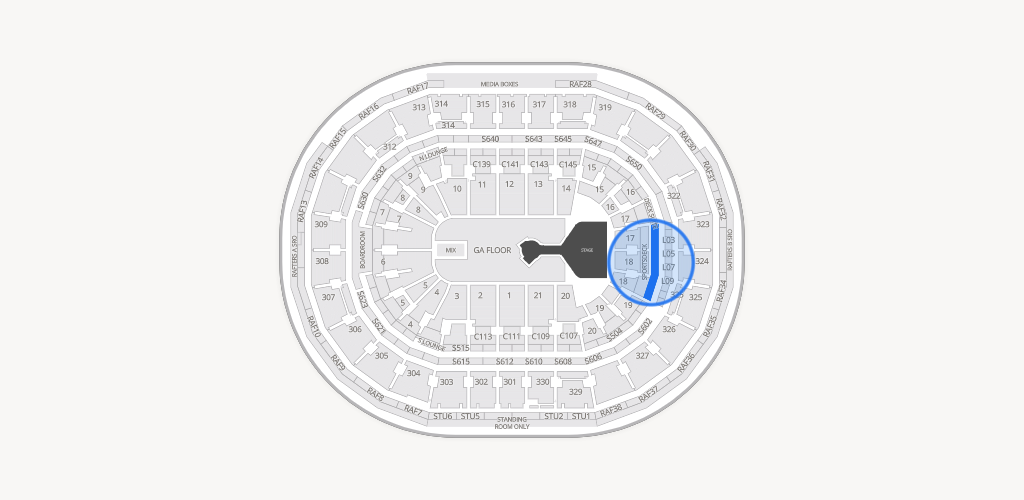 TD Garden Seating Chart