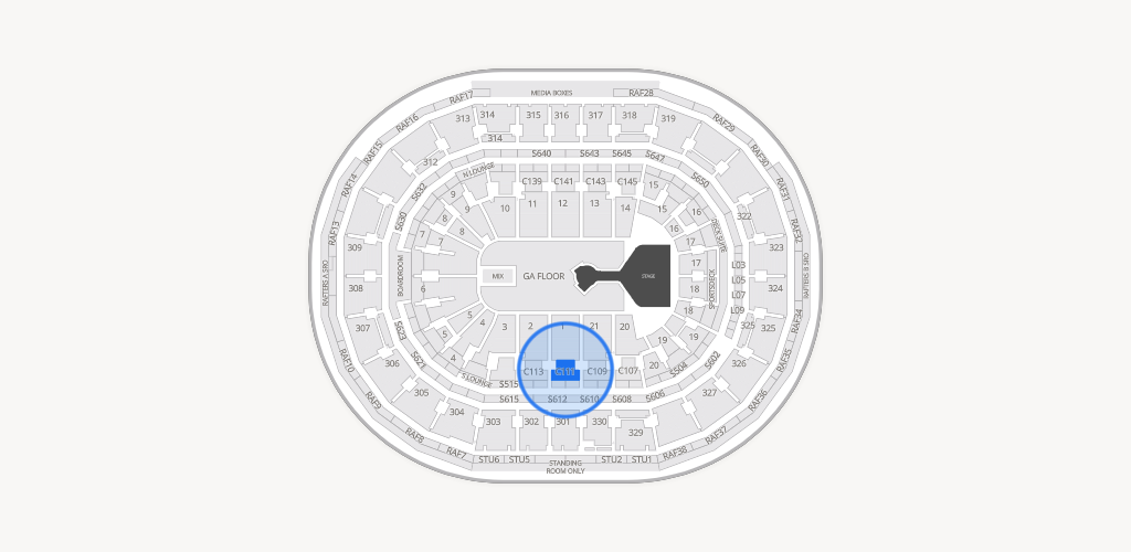 TD Garden Seating Chart