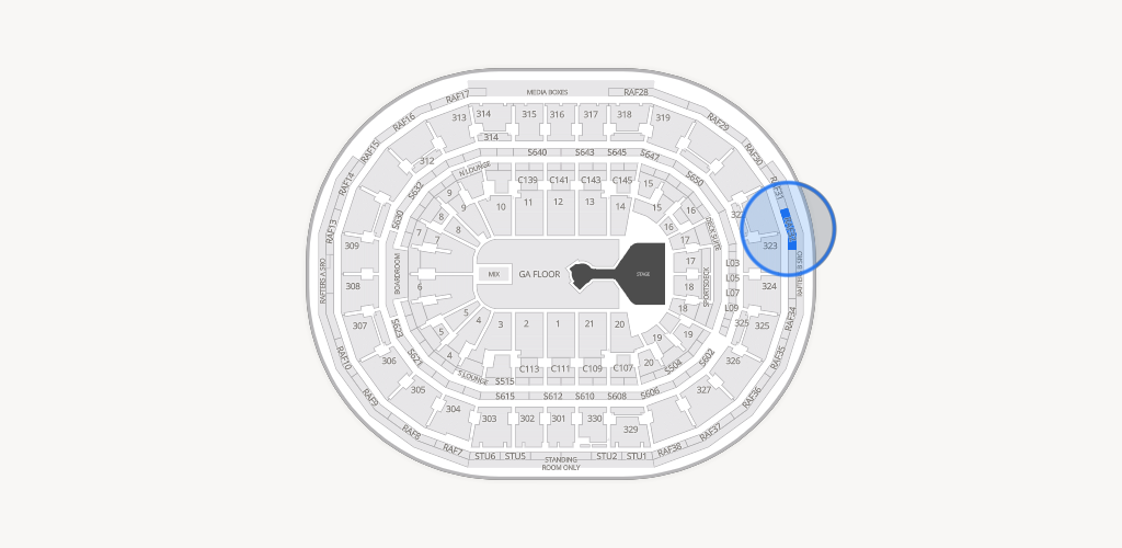 TD Garden Seating Chart