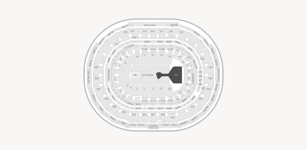 TD Garden Seating Chart