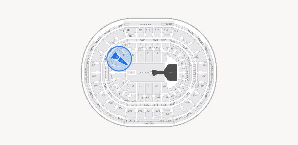 TD Garden Seating Chart