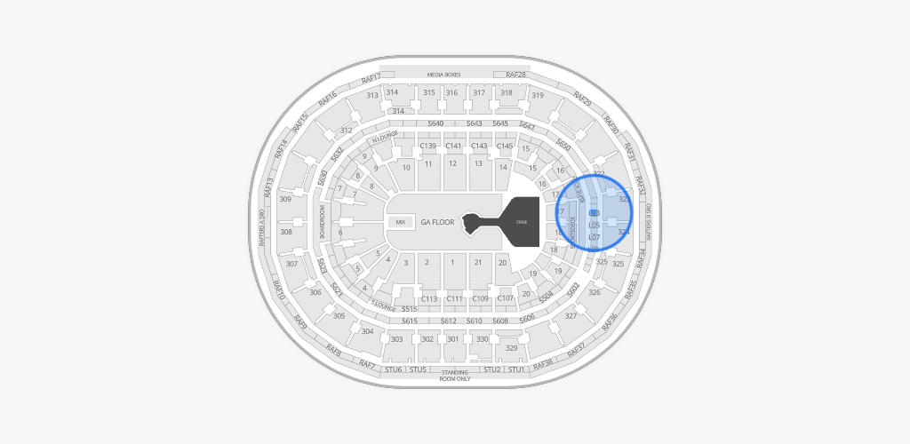 TD Garden Seating Chart