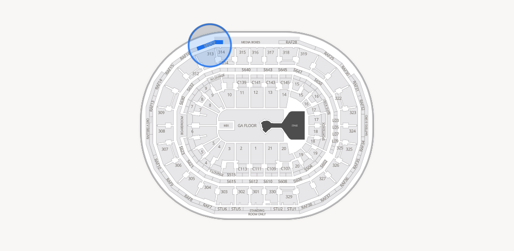 TD Garden Seating Chart