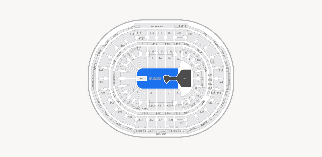 TD Garden Seating Chart