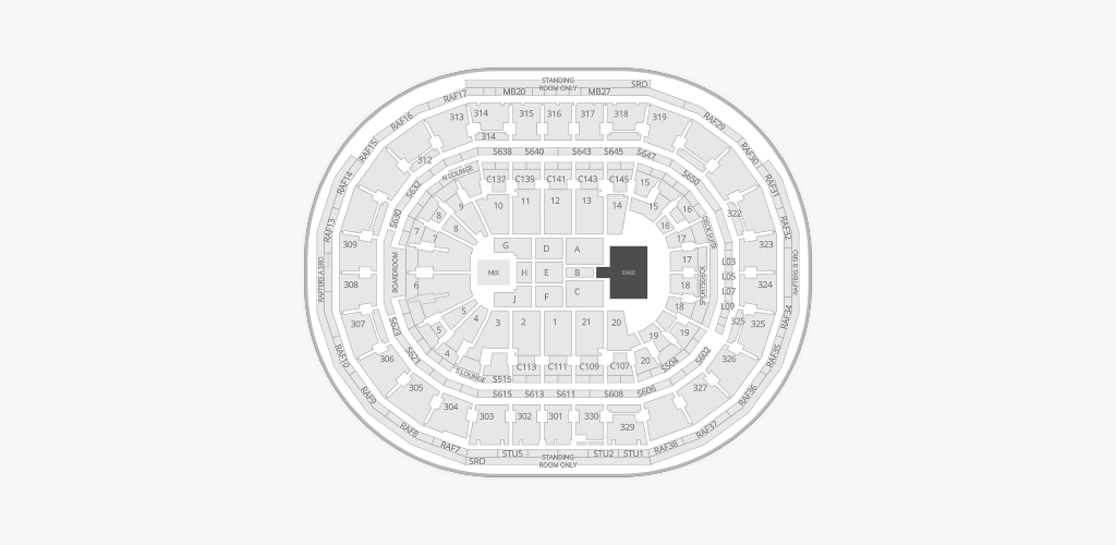 TD Garden Seating Chart