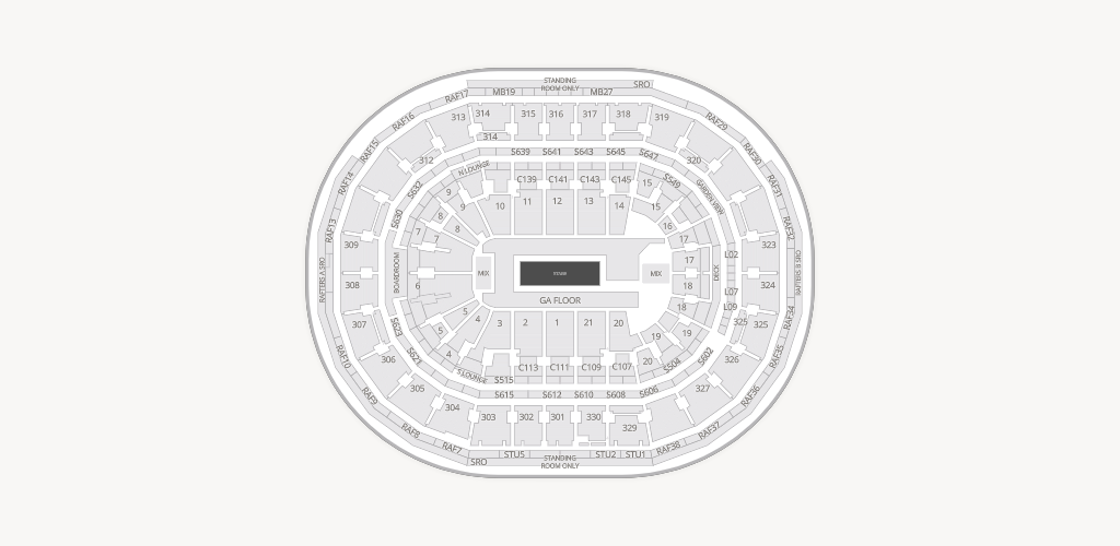 TD Garden Seating Chart