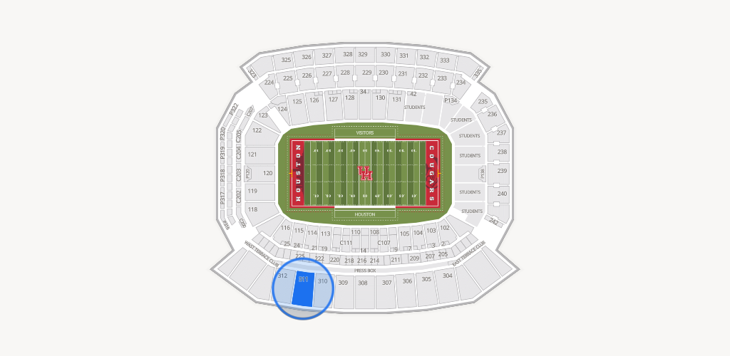 TDECU Stadium Seating Chart