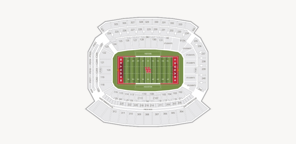 TDECU Stadium Seating Chart