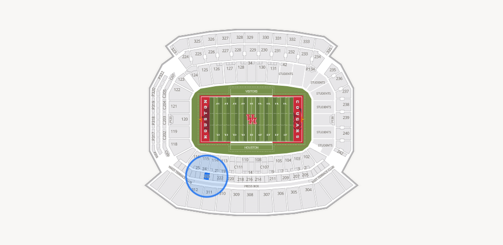 TDECU Stadium Seating Chart
