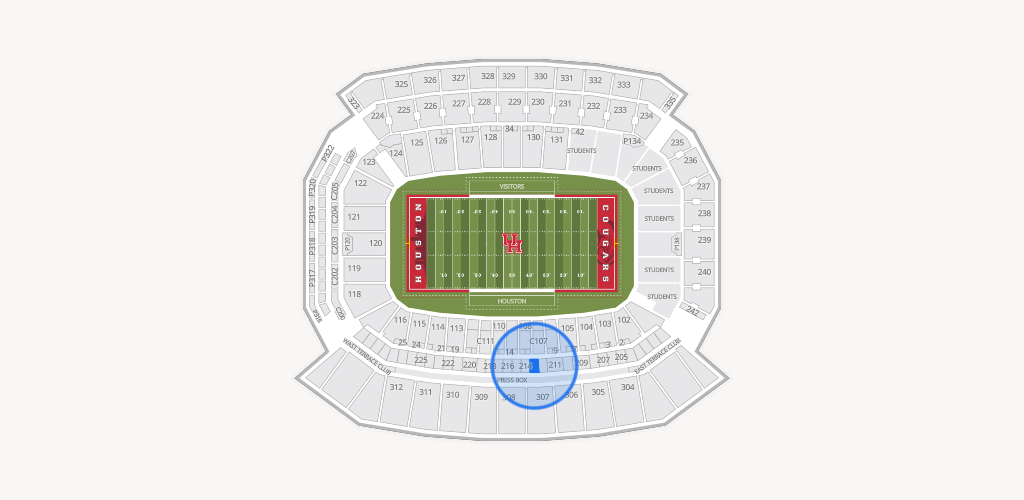 TDECU Stadium Seating Chart