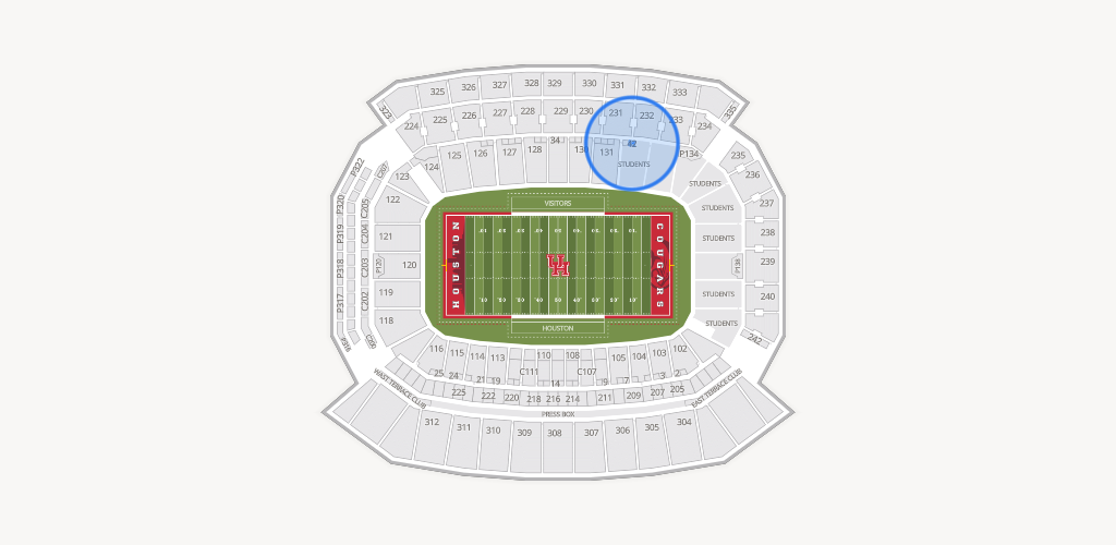 TDECU Stadium Seating Chart