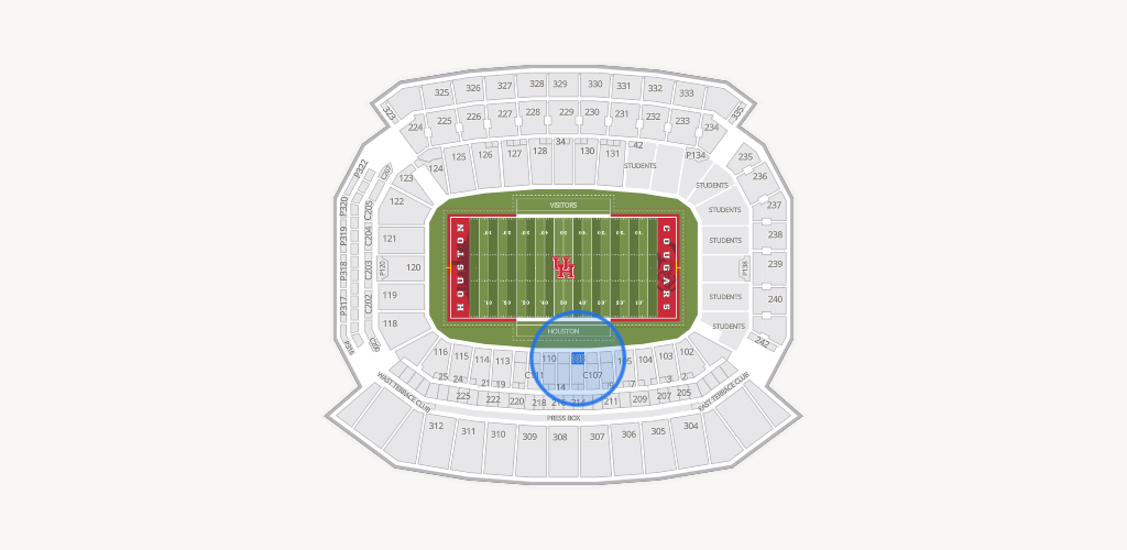 TDECU Stadium Seating Chart