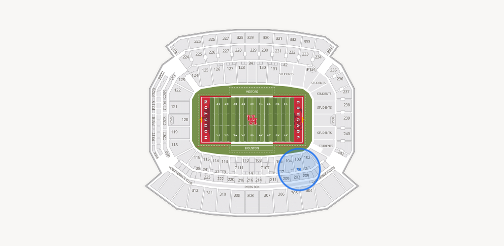 TDECU Stadium Seating Chart