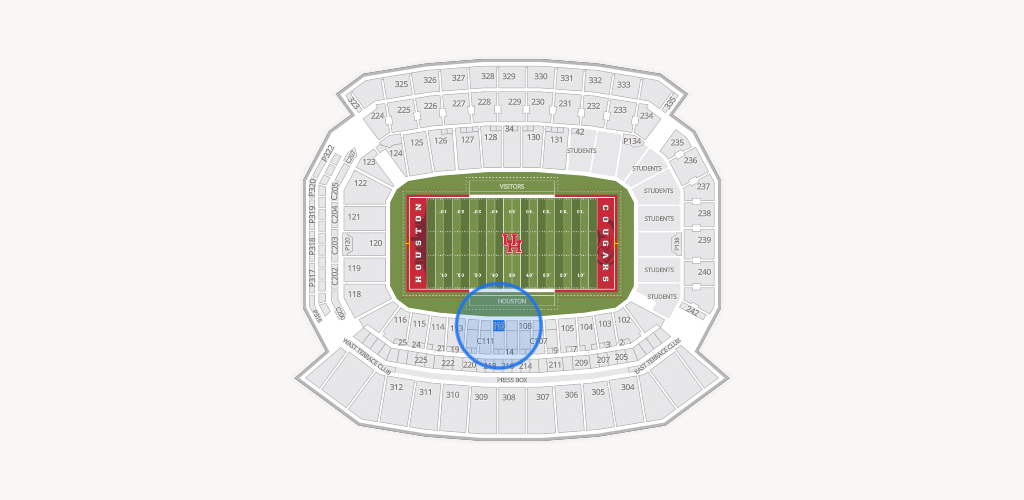 TDECU Stadium Seating Chart